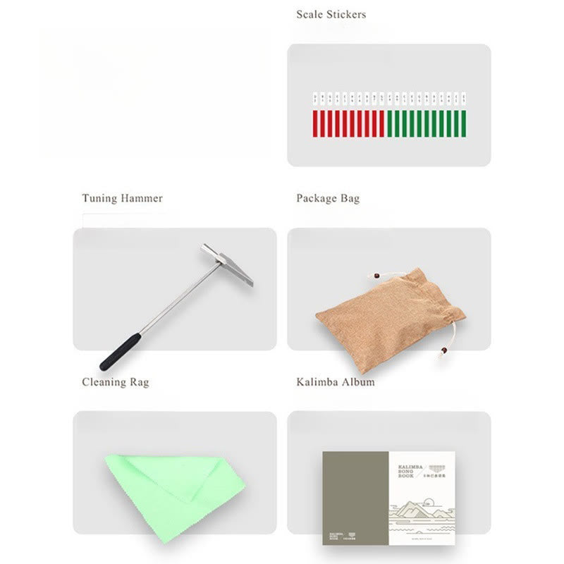 Buddha Stones 21 Klawiszy Kalimba Pianino Kciukowe Orzech Przenośne Pianino Palcowe