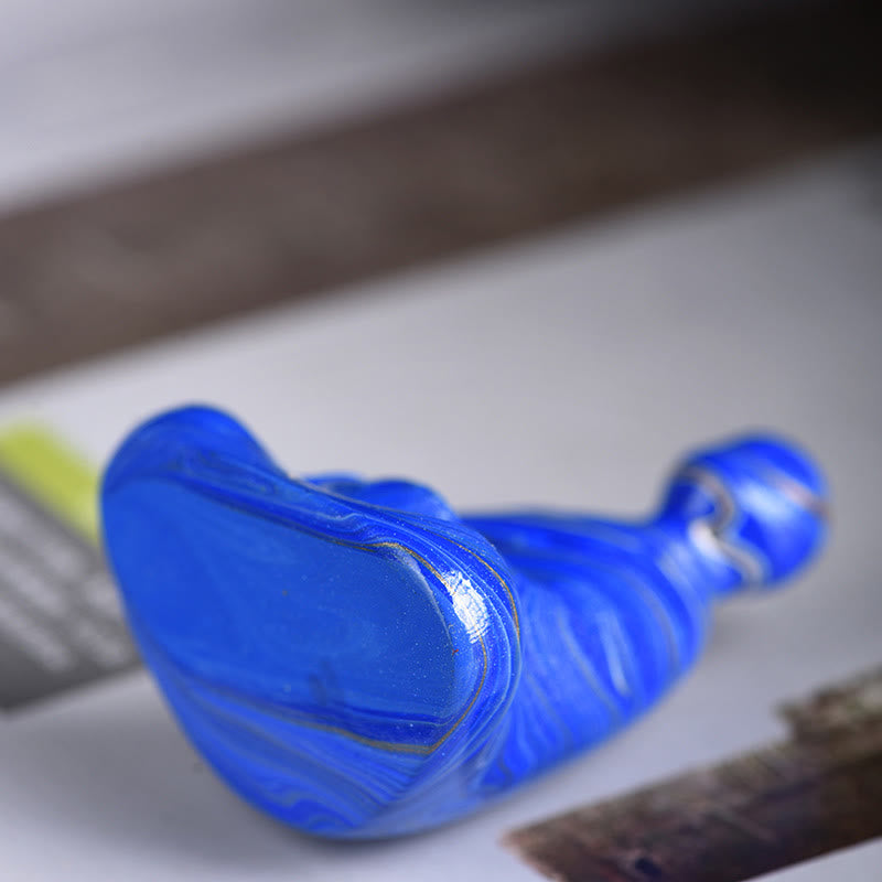 Buddha Stones Miniaturowy Bezpostaciowy Budda Drewno Hebanowe Lakier Rzemiosło Pokój Kadzidełko Dekoracja