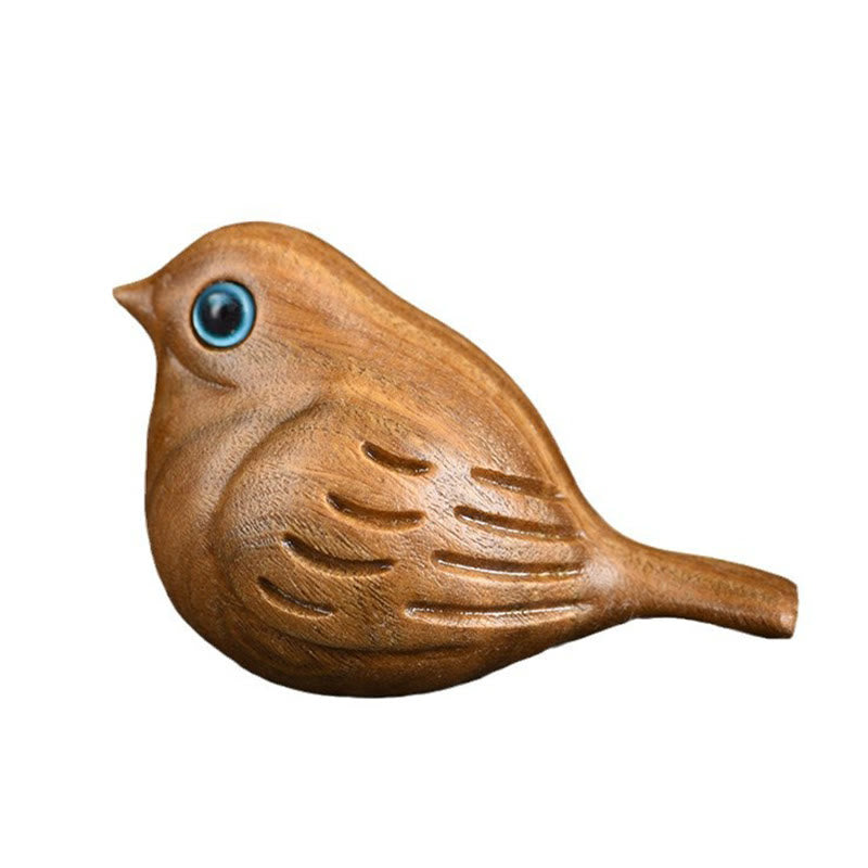 Buddha Stones Miniaturowy Ptak Sroka Rzeźbiony Pozytywny Dekoracja Biurka