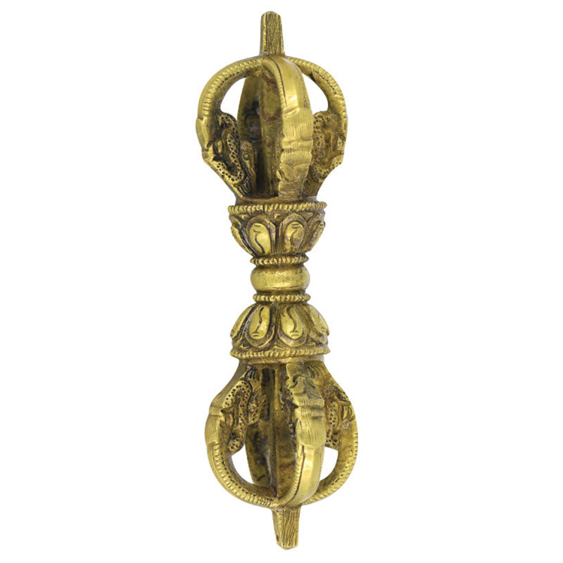 Buddha Stones ręcznie wykonane z Nepalu Pięć zębów Vajra Dorje Miedziana metalowa dekoracja