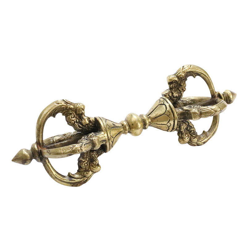 Buddha Stones Ręcznie Nepalskie Wadżra Dorje Duchowa Moc Miedź Metal Dekoracja Domu