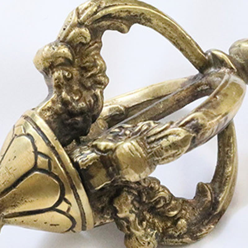 Buddha Stones Ręcznie Nepalskie Wadżra Dorje Duchowa Moc Miedź Metal Dekoracja Domu