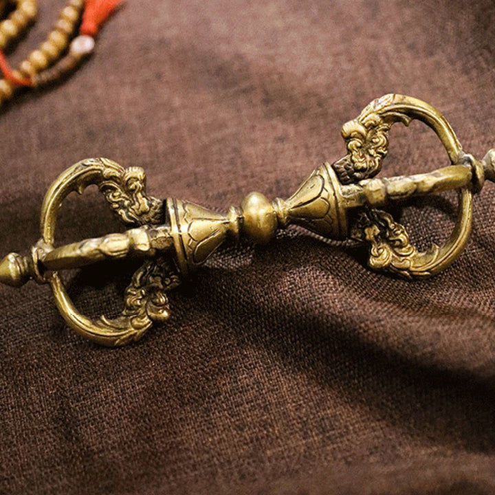 Buddha Stones Ręcznie Nepalskie Wadżra Dorje Duchowa Moc Miedź Metal Dekoracja Domu