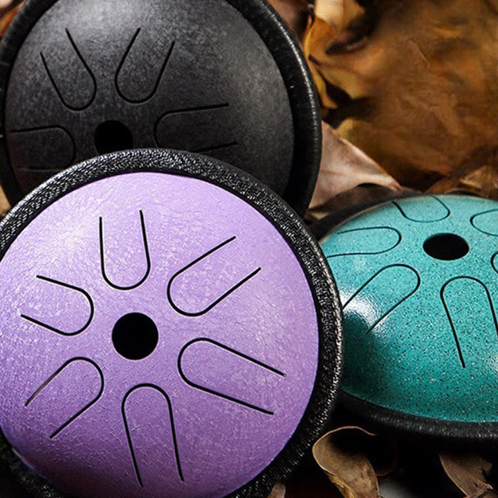 Bęben językowy ze stali Buddha Stones , dźwięk uzdrawiający, medytacja, zestaw perkusyjny do jogi, 6 nut, 5,5 cala