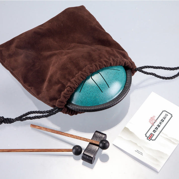 Bęben językowy ze stali Buddha Stones , dźwięk uzdrawiający, medytacja, zestaw perkusyjny do jogi, 6 nut, 5,5 cala