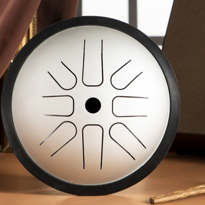 Bęben językowy ze stali Buddha Stones , dźwięk uzdrawiający, joga, medytacja, zestaw perkusyjny, 8 nut, 6-calowy instrument perkusyjny