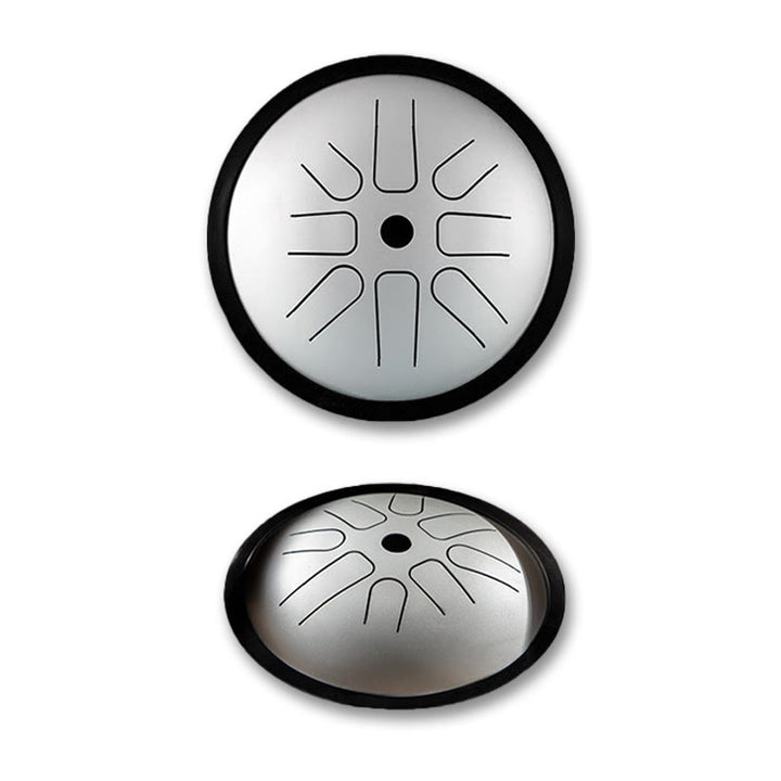 Bęben językowy ze stali Buddha Stones , dźwięk uzdrawiający, joga, medytacja, zestaw perkusyjny, 8 nut, 6-calowy instrument perkusyjny