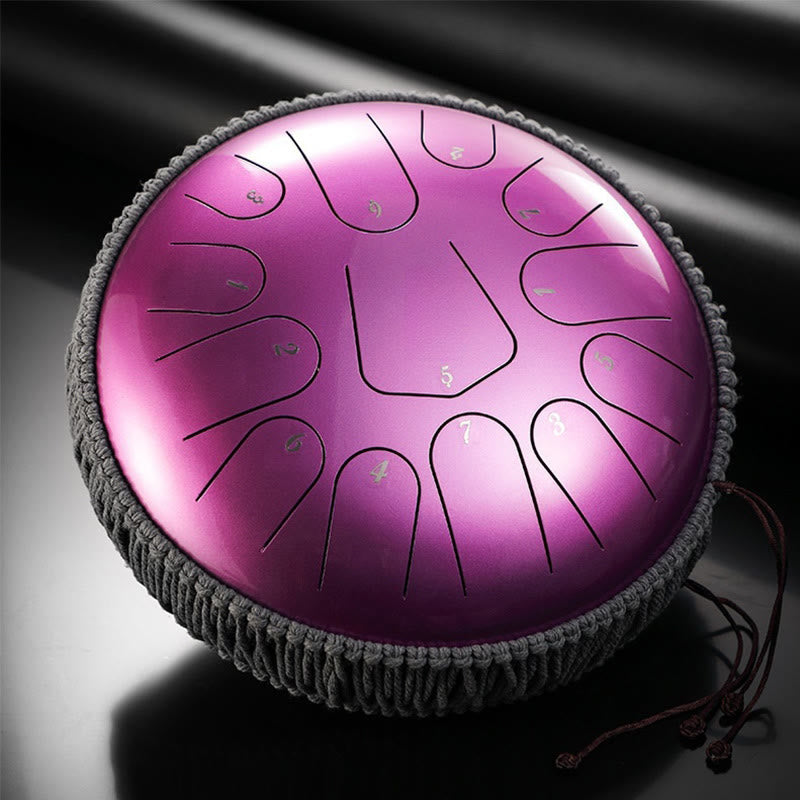 Buddha Stones Steel Tongue Drum Sound Healing Meditation Drum Kit 13 Nut 12-calowy instrument perkusyjny
