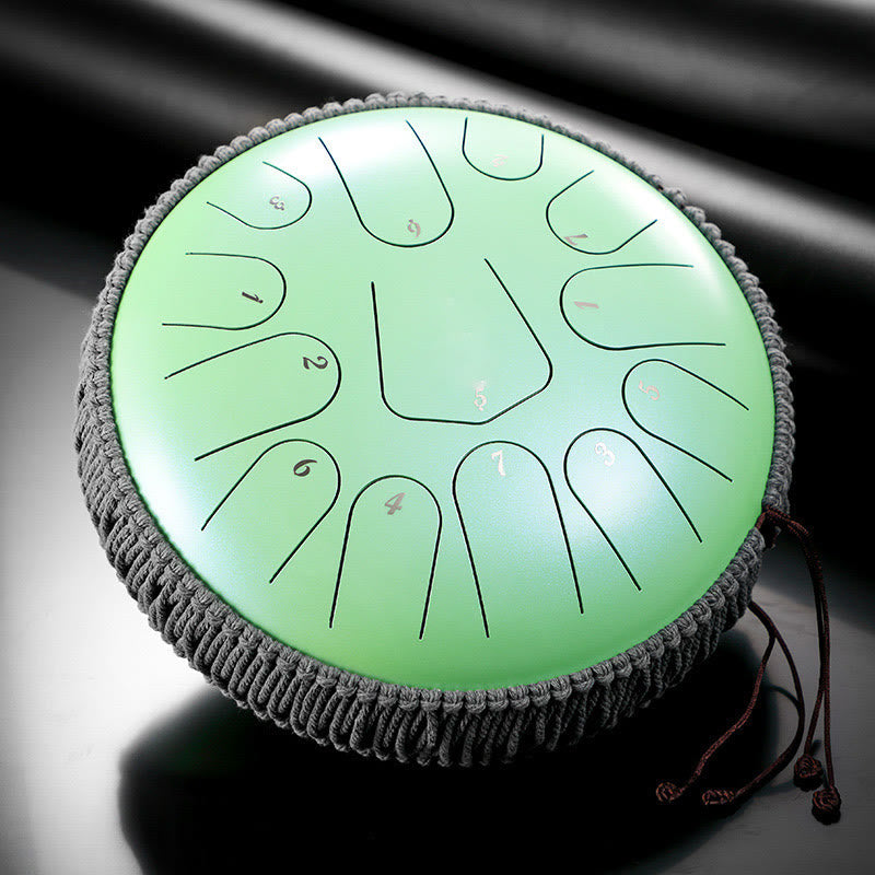 Buddha Stones Steel Tongue Drum Sound Healing Meditation Drum Kit 13 Nut 12-calowy instrument perkusyjny