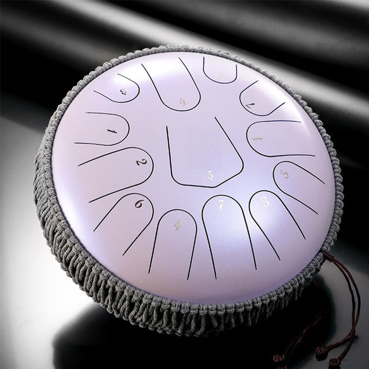 Buddha Stones Steel Tongue Drum Sound Healing Meditation Drum Kit 13 Nut 12-calowy instrument perkusyjny