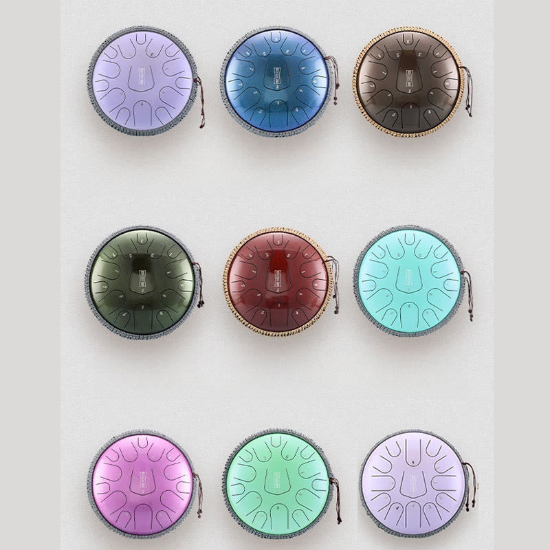 Buddha Stones Steel Tongue Drum Sound Healing Meditation Drum Kit 13 Nut 12-calowy instrument perkusyjny