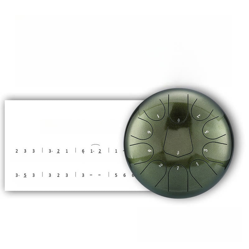 Buddha Stones Steel Tongue Drum Sound Healing Meditation Drum Kit 13 Nut 12-calowy instrument perkusyjny