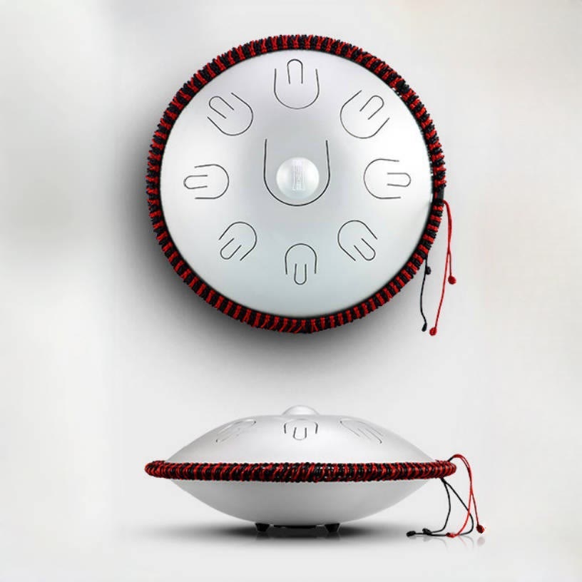 Buddha Stones językowy ze stali Dźwięk uzdrawiający Joga Medytacja Zestaw 9 nut 15-calowy instrument handpan