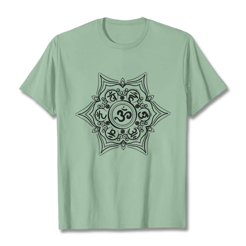 Buddha Stones Kamienie Mandala Om Mani Padme Hum - PaleGreen - 2XL - image 15
