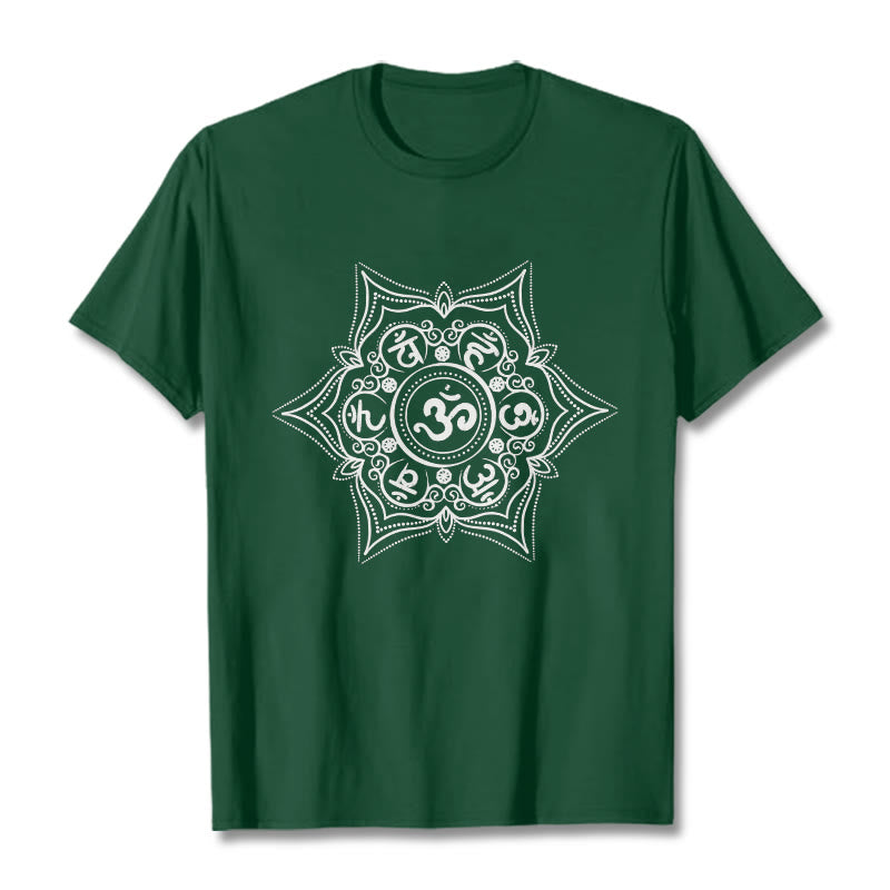 Buddha Stones Kamienie Mandala Om Mani Padme Hum - ForestGreen - 2XL - image 1