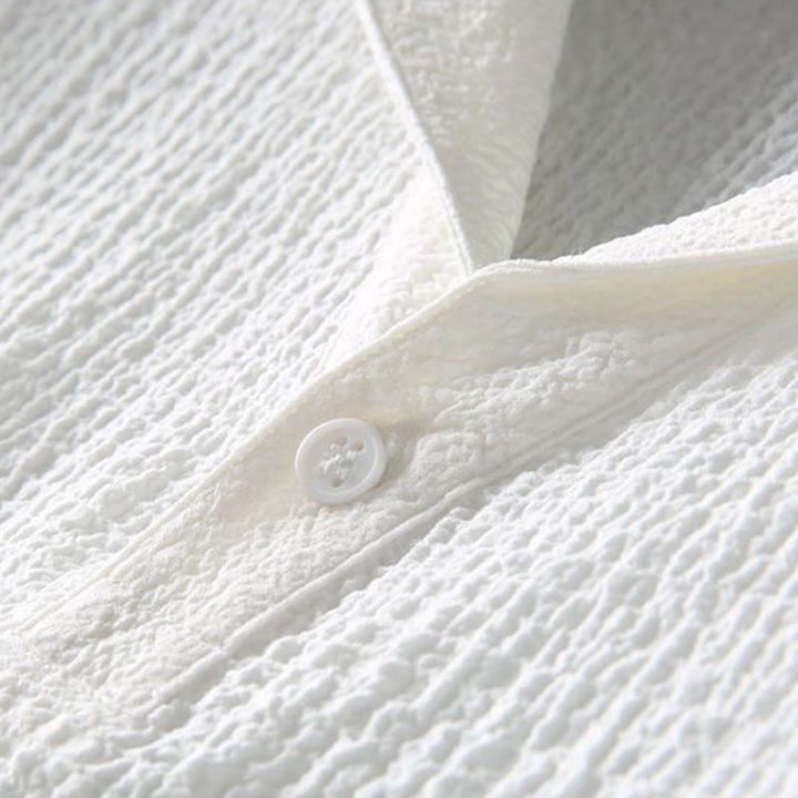 Buddha Stones 2 szt. Jednolity kolor, marszczenie, dekolt w serek, krótki rękaw, koszulka, spodnie, odzież męska - image 12