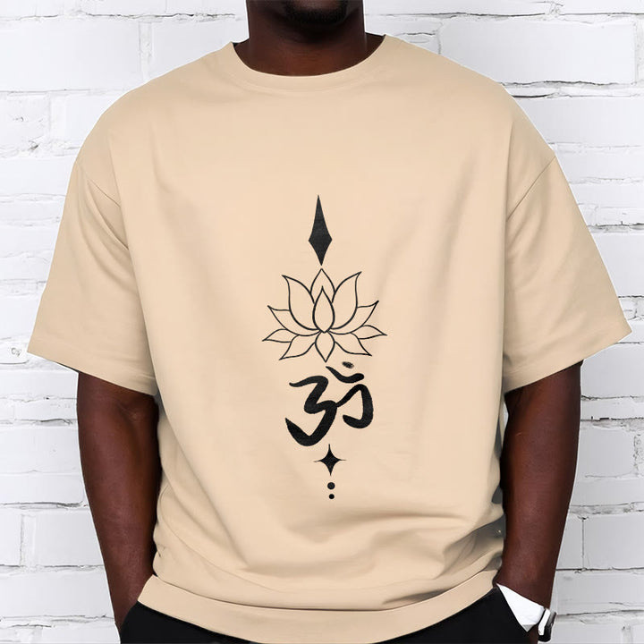 Buddha Stones Om Symbol Lotosu Koszulka T-shirt - image 13