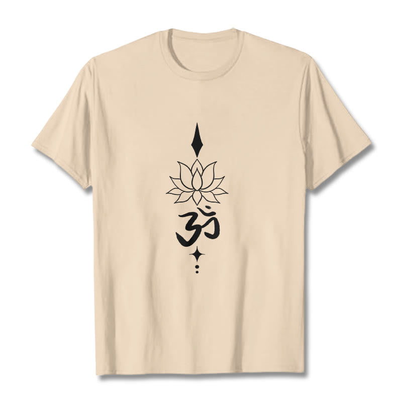 Buddha Stones Om Symbol Lotosu Koszulka T-shirt - For - 2XL - image 12