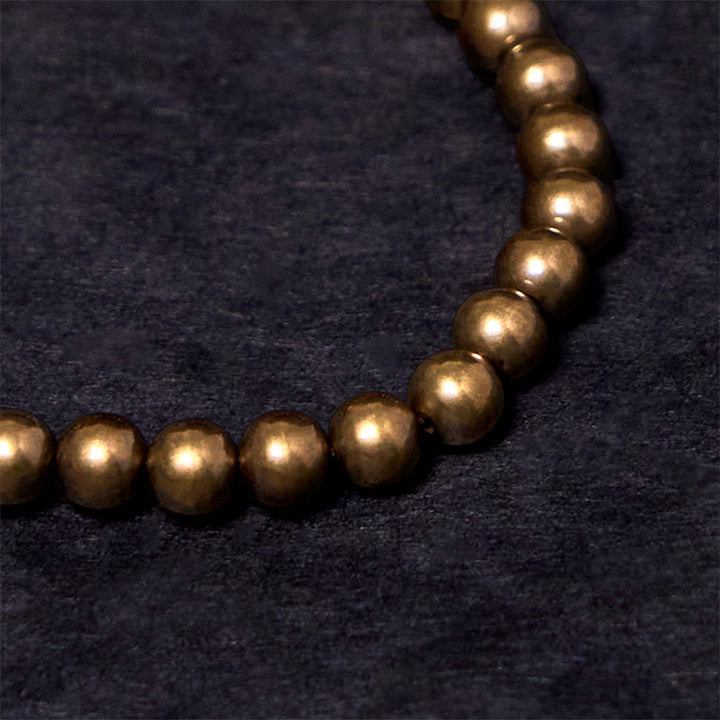 Bransoletka szczęścia z Buddha Stones Retro z czystej miedzi i mosiądzu