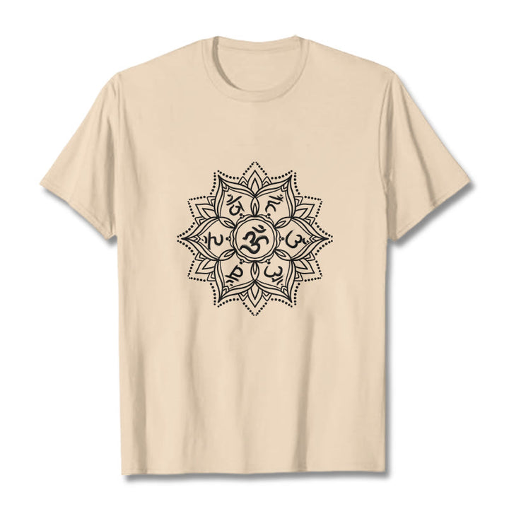 Buddha Stones Kamienie Mandala Kwiat Om Mani Padme Hum Mantra Tee T-shirt - For - 2XL - image 11