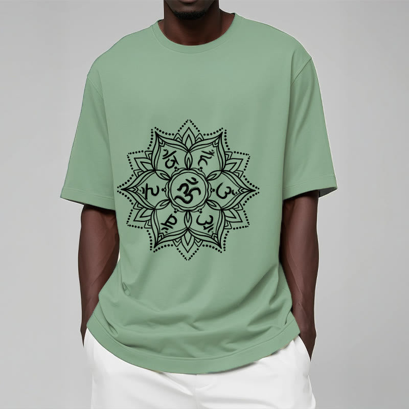 Buddha Stones Kamienie Mandala Kwiat Om Mani Padme Hum Mantra Tee T-shirt - image 16