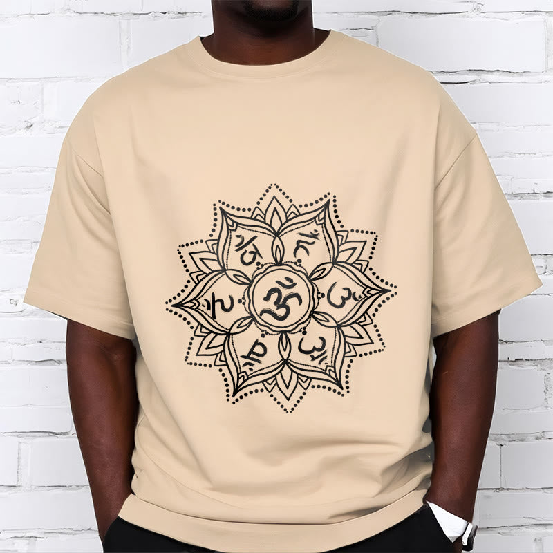 Buddha Stones Kamienie Mandala Kwiat Om Mani Padme Hum Mantra Tee T-shirt - image 12