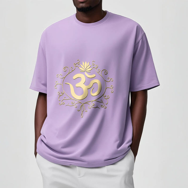 Buddha Stones Om Symbol Vines Kwiat Lotosu Koszulka T-shirt - image 18