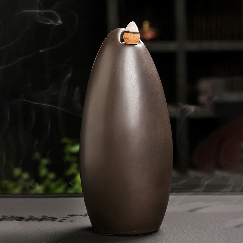 Buddha Stones Schody Góry Woda Ręka Buddy Ceramiczny Przepływ Dym Fontanna Medytacja Kadzielnica Dekoracja - image 4