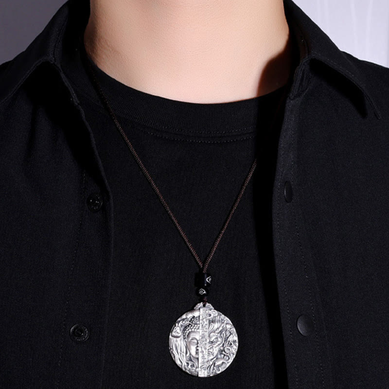 Naszyjnik z wisiorkiem z motywem współczucia, Buddha Stones z motywem demona - image 10