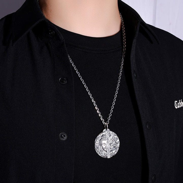 Naszyjnik z wisiorkiem z motywem współczucia, Buddha Stones z motywem demona - image 11