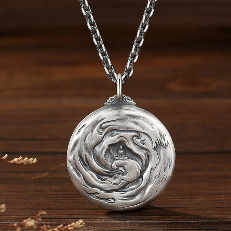 Naszyjnik z wisiorkiem z motywem współczucia, Buddha Stones z motywem demona - image 3