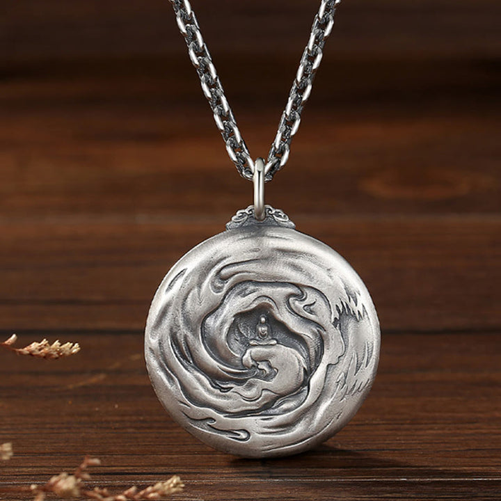 Naszyjnik z wisiorkiem z motywem współczucia, Buddha Stones z motywem demona - image 3