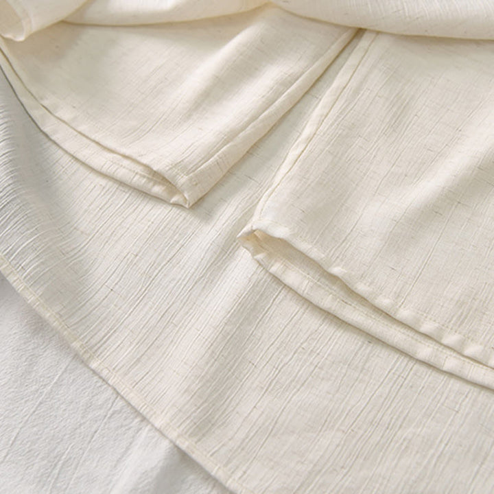 Spódnica damska z kieszeniami i rozcięciem u dołu w jednolitym kolorze z Buddha Stones - image 10