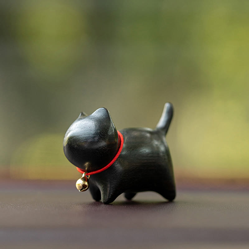 Buddha Stones drzewo sandałowe Małe liście Czerwone drzewo sandałowe Słodkie zwierzęta koty Uspokajający spokój Dekoracja - image 13