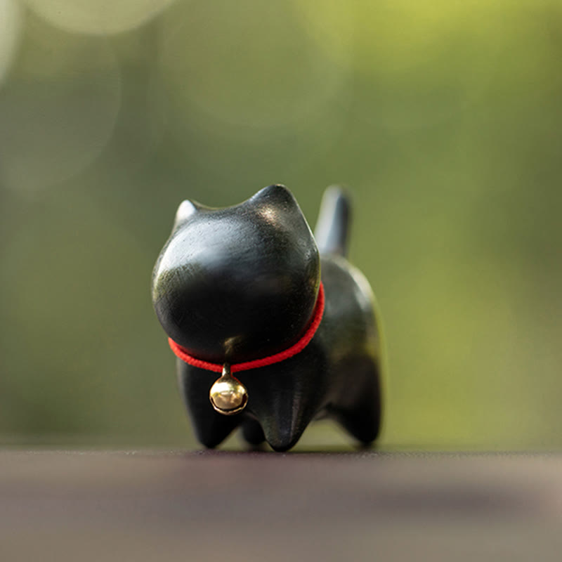 Buddha Stones drzewo sandałowe Małe liście Czerwone drzewo sandałowe Słodkie zwierzęta koty Uspokajający spokój Dekoracja - image 14