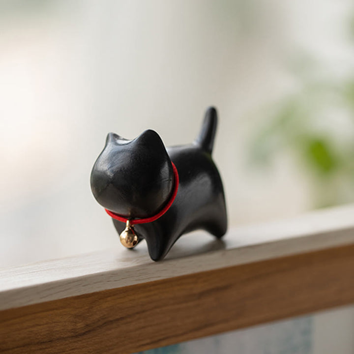 Buddha Stones drzewo sandałowe Małe liście Czerwone drzewo sandałowe Słodkie zwierzęta koty Uspokajający spokój Dekoracja - image 16