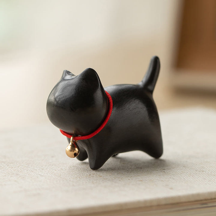 Buddha Stones drzewo sandałowe Małe liście Czerwone drzewo sandałowe Słodkie zwierzęta koty Uspokajający spokój Dekoracja - image 15