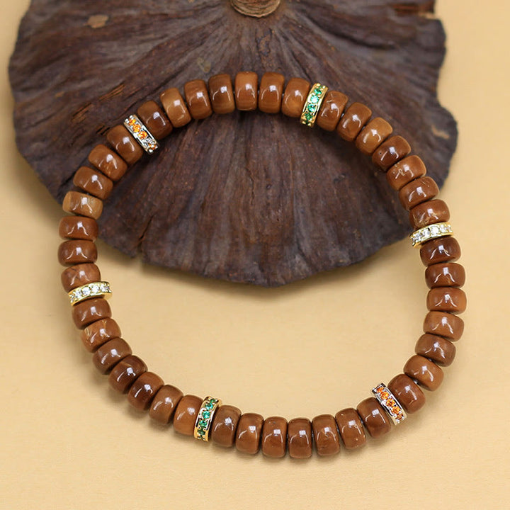 Bransoletka ochronna na nasiona Kuka z Buddha Stones - Nasiona Kuki (obwód nadgarstka: 15-17 cm) - image 1