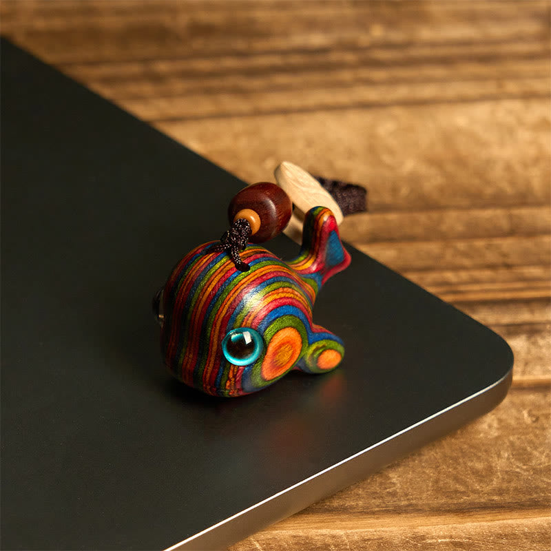 Buddha Stones, tęczowy eukaliptus, delfin, rzeźbiony, pozytywny brelok do telefonu, dekoracja do zawieszenia - image 4