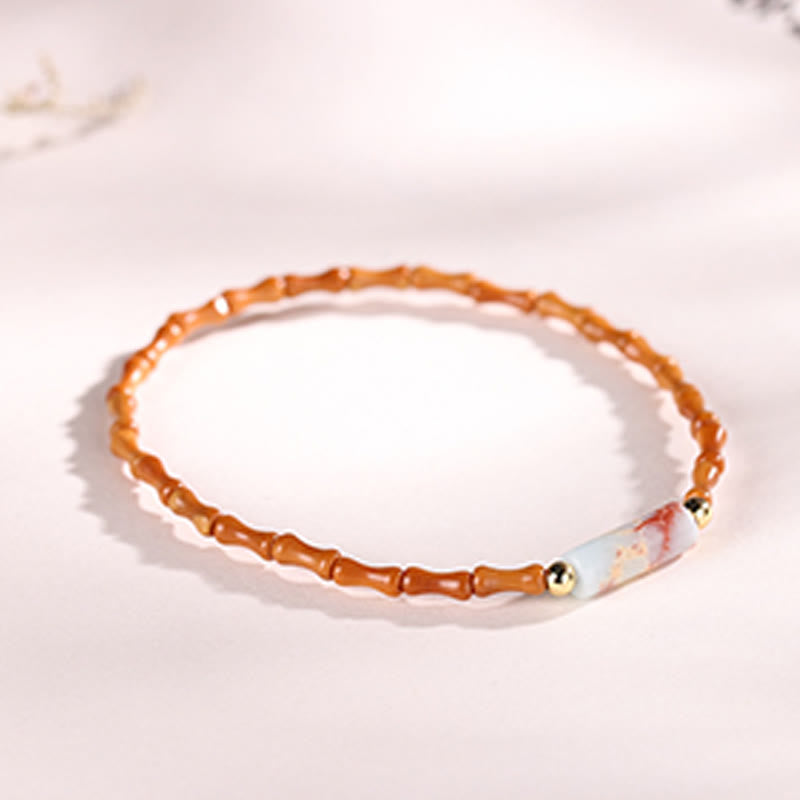 Bransoletka Peace z Buddha Stones z pestek oliwek o ultracienkiej fakturze - image 4