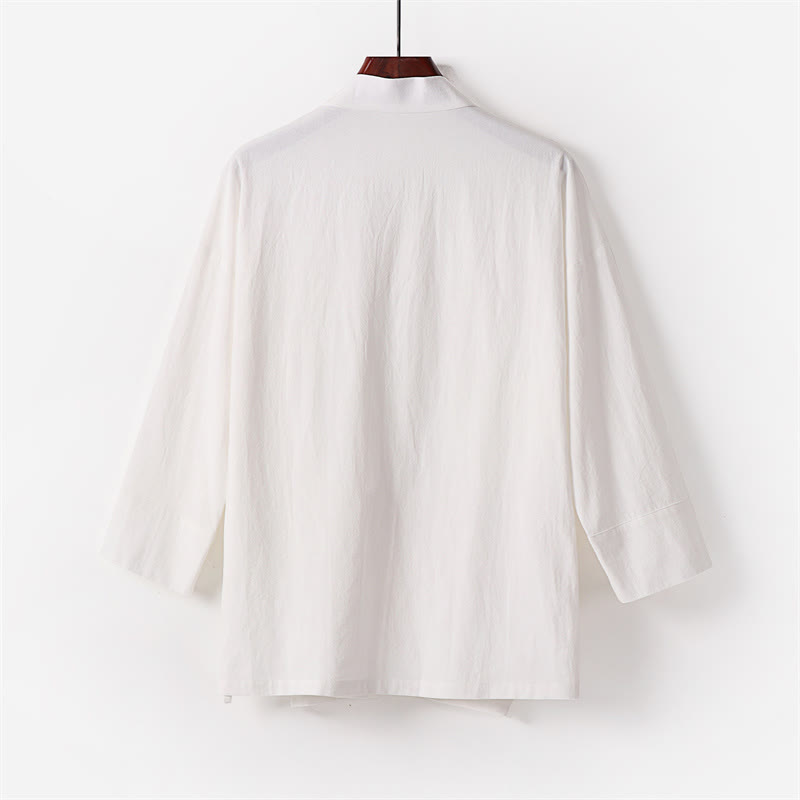 Zestaw męskich spodni kimono z sznurowaniem i kieszeniami z motywem kamieni Buddha Stones , do medytacji - image 4