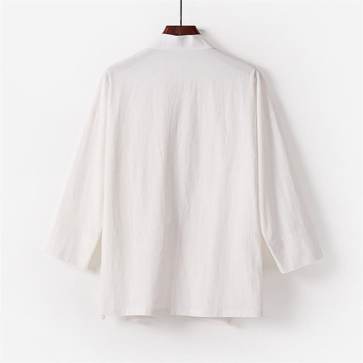 Zestaw męskich spodni kimono z sznurowaniem i kieszeniami z motywem kamieni Buddha Stones , do medytacji - image 4