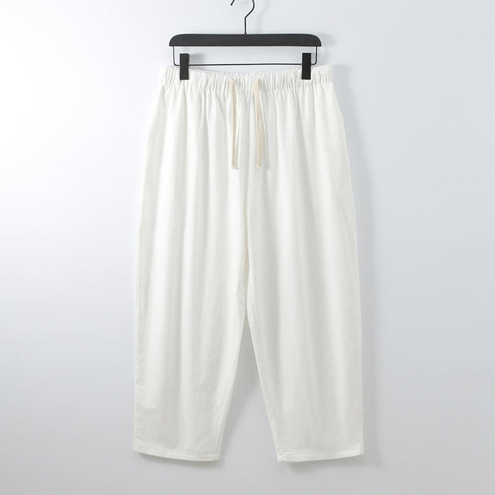 Zestaw męskich spodni do medytacji z bawełny kimono z kamieniami Buddha Stones, 2 szt., do kostek - image 5