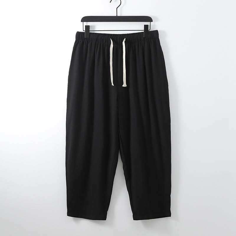 Zestaw męskich spodni do medytacji z bawełny kimono z kamieniami Buddha Stones, 2 szt., do kostek - image 9