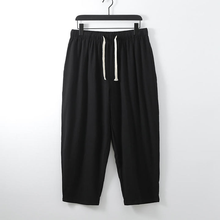 Zestaw męskich spodni do medytacji z bawełny kimono z kamieniami Buddha Stones, 2 szt., do kostek - image 9