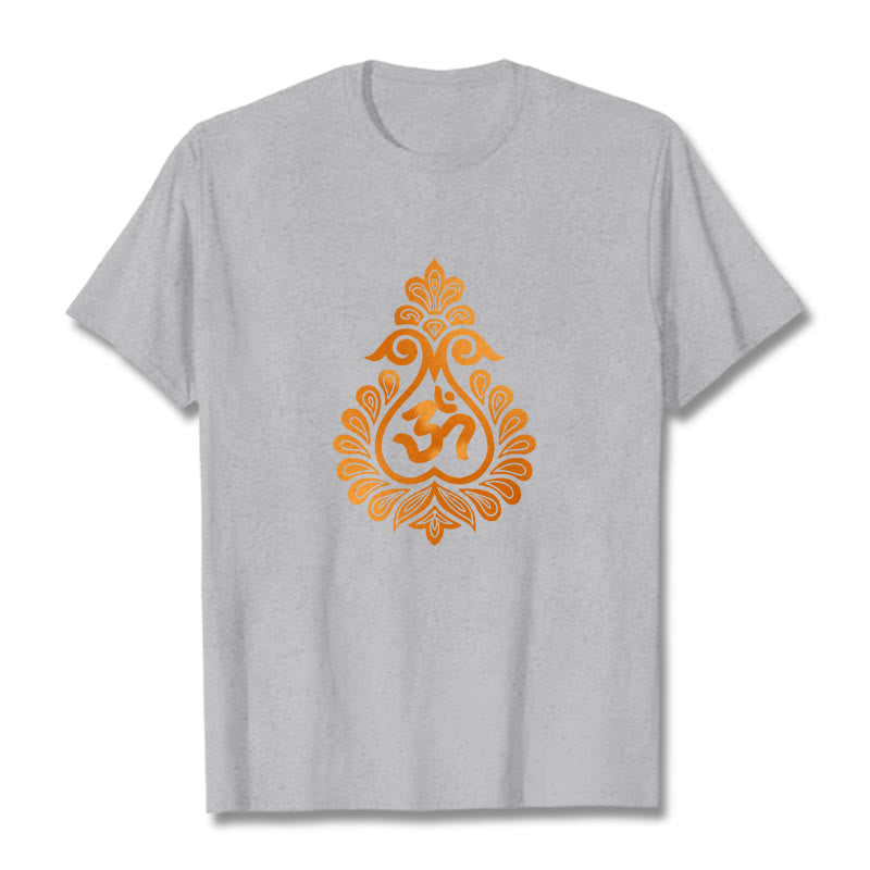 Koszulka z nadrukiem symbolu OM z motywem kamieni Buddha Stones - Jasnoszary - 2XL - image 20