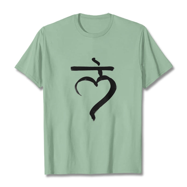 Koszulka z Buddha Stones Lam Mantra Sanskrit - PaleGreen - 2XL - image 15