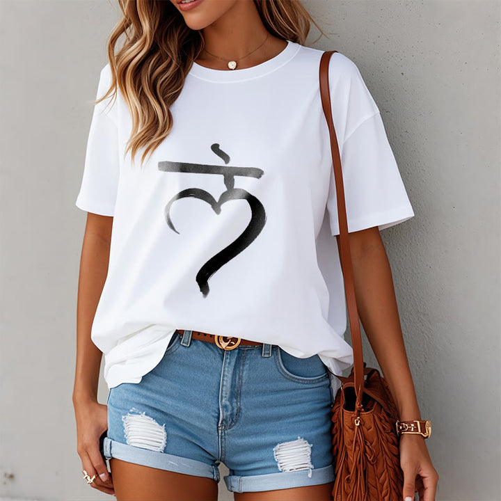 Koszulka z Buddha Stones Lam Mantra Sanskrit - image 8