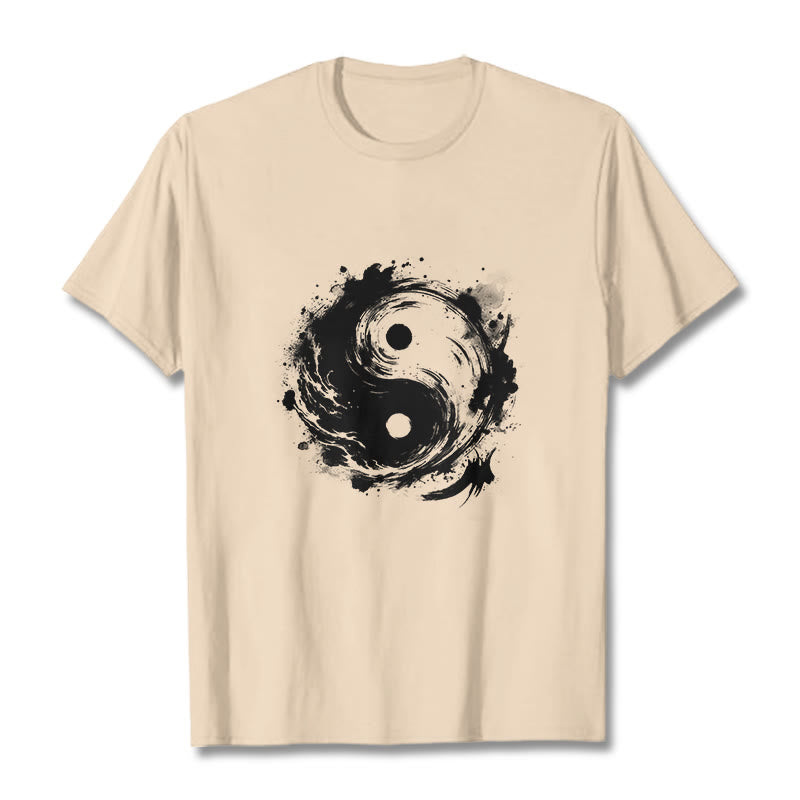 Koszulka z nadrukiem "Buddha Stones Ink Yin Yang" z motywem równowagi - For - 2XL - image 9
