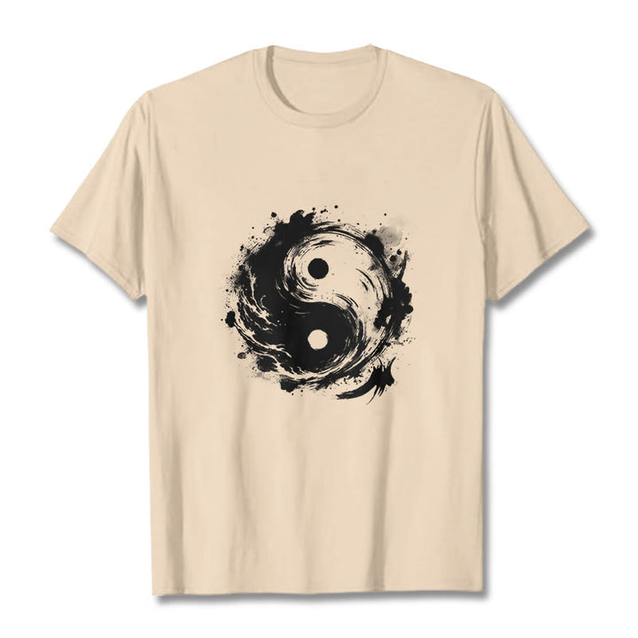 Koszulka z nadrukiem "Buddha Stones Ink Yin Yang" z motywem równowagi - For - 2XL - image 9